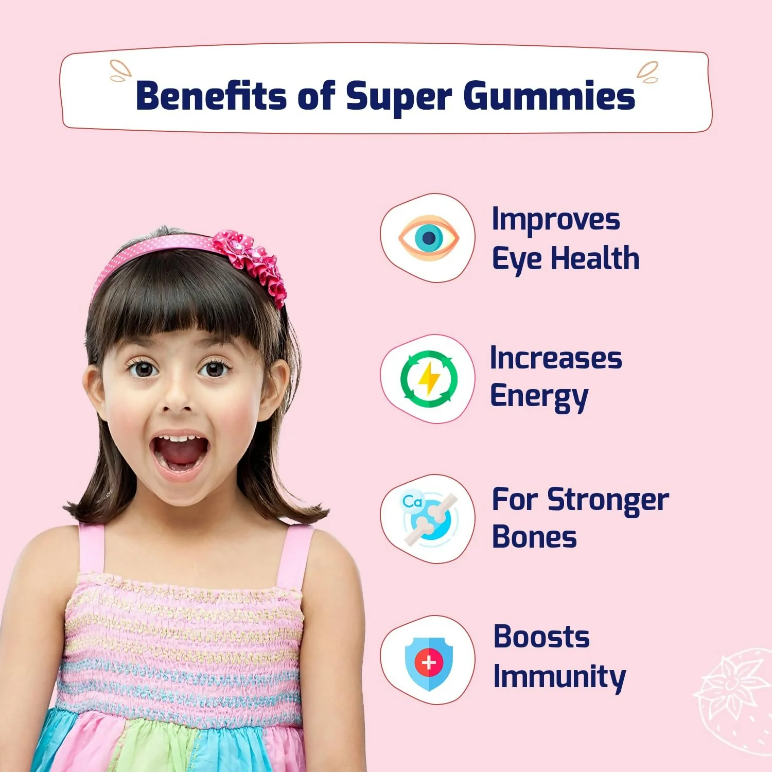 Gritzo SuperMilk Growth+ (Formerly Height+) (7-12y Boys) - Double Chocolate, with Super Gummies - Strawberry - Image 5